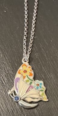 Brighton Winfield Butterfly Reversible Necklace
